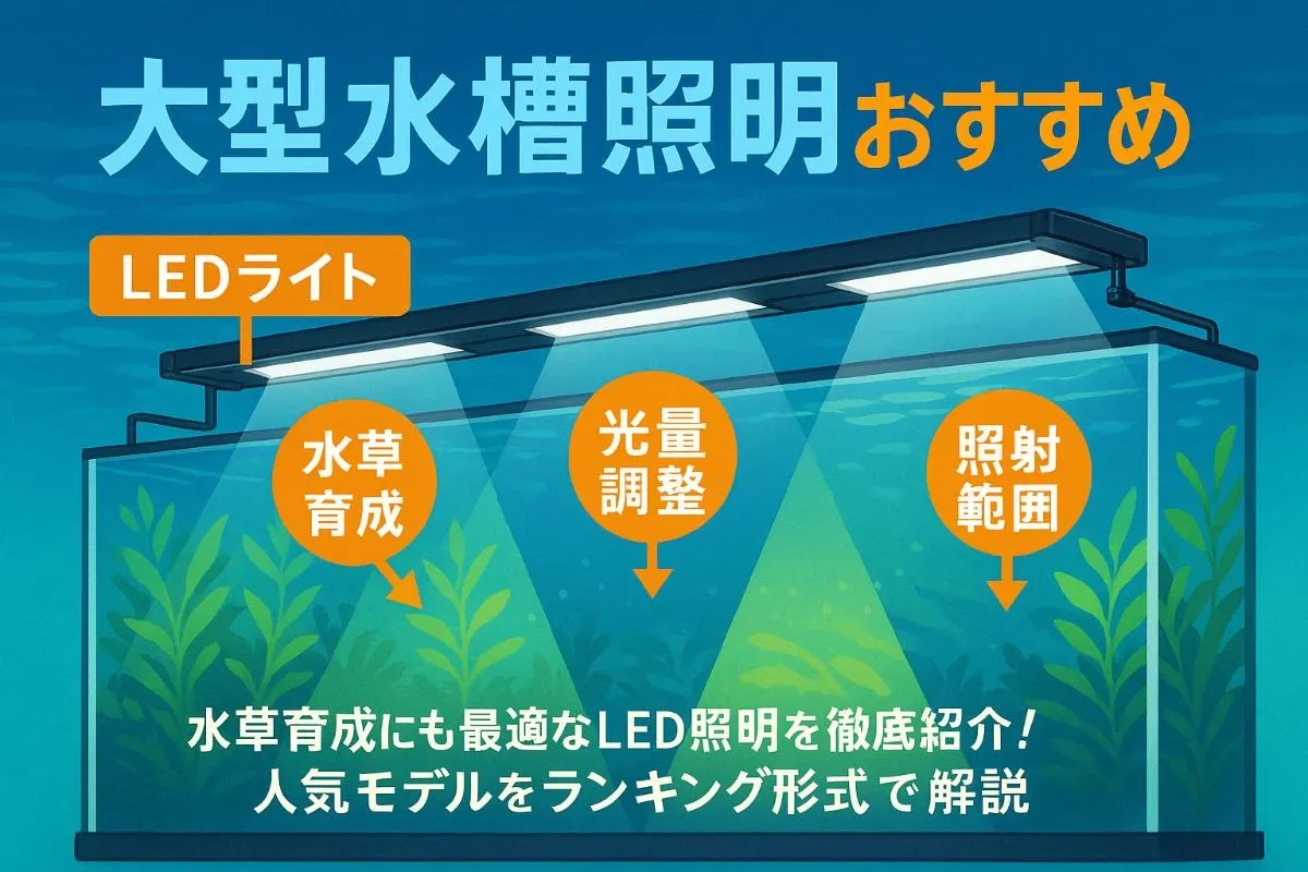 大型水槽の照明おすすめと選び方比較｜LEDや水草育成に最適な環境作り