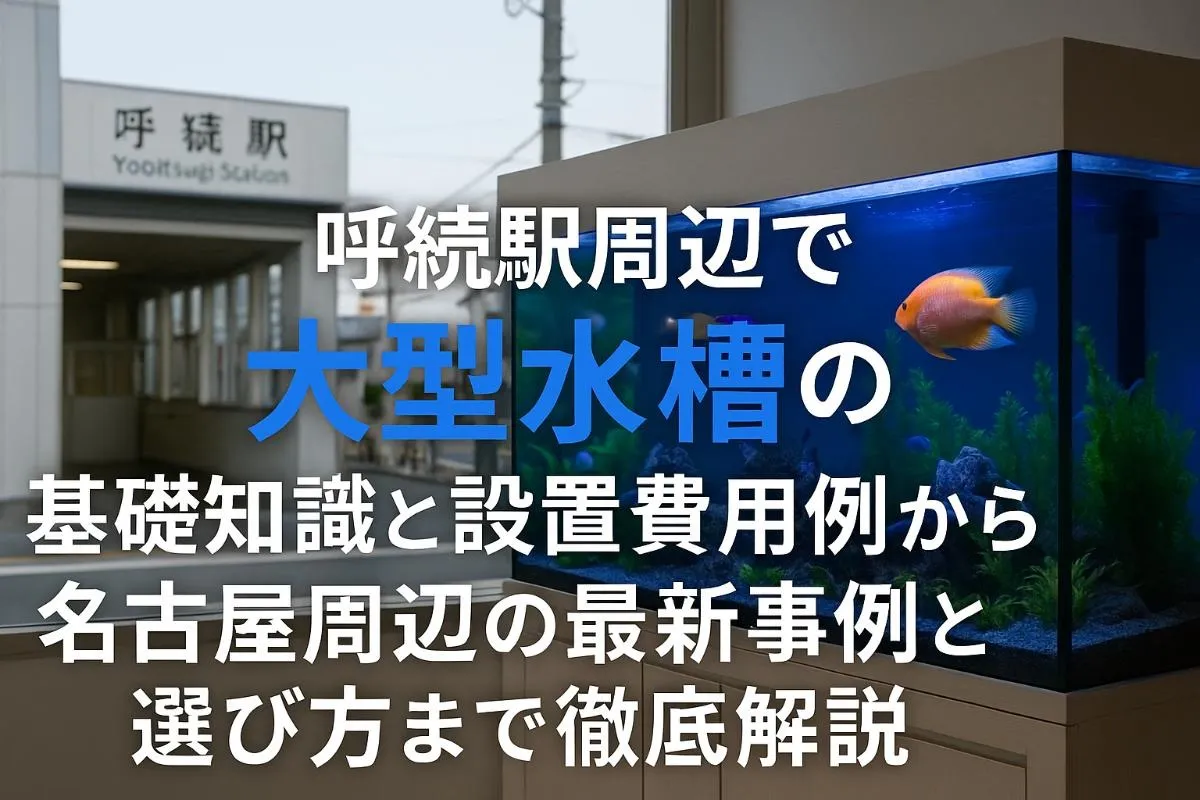 呼続駅周辺で大型水槽の基礎知識と設置費用例から名古屋周辺の最新事例と選び方まで徹底解説