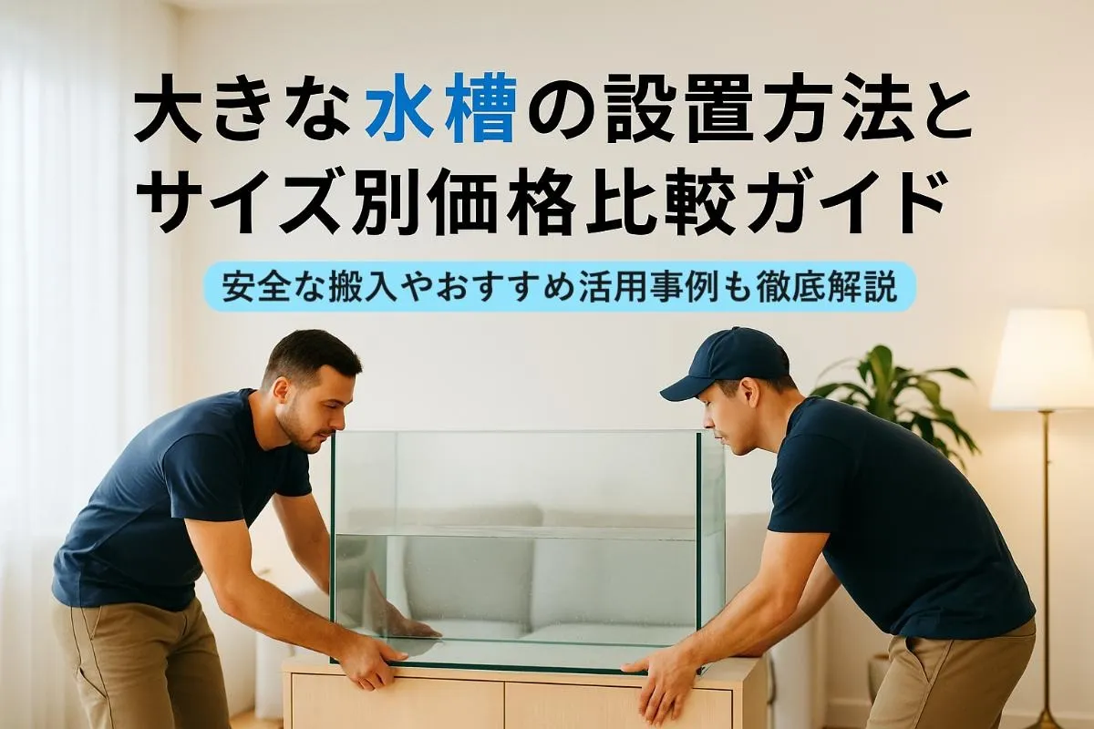 大きな水槽の設置方法とサイズ別価格比較ガイド｜安全な搬入やおすすめ活用事例も徹底解説